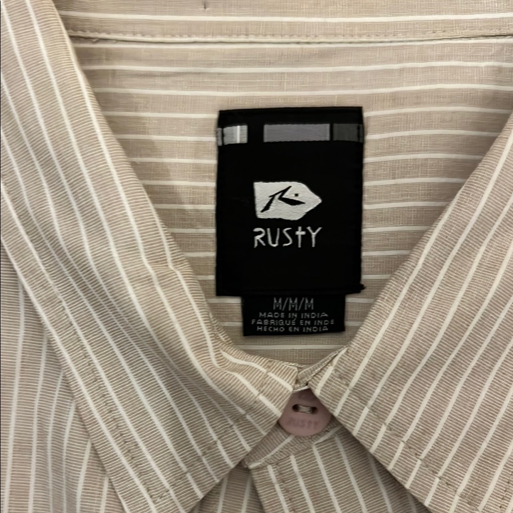 Striped Button-Up Shirt - Picture 2 of 3